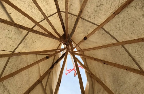 Bigfork RV Rental | Bird Lodge Tipi's at Stepping Stone