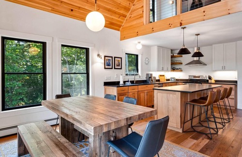 Sunday River Area House | Black Bear Chalet – Hot Tub, Fire Pit, Mtn Views, Game Room