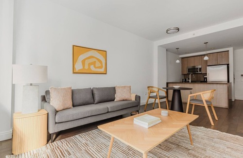 Powerhouse Arts District Apartment | Blueground | Jersey City, EV charging, nr park