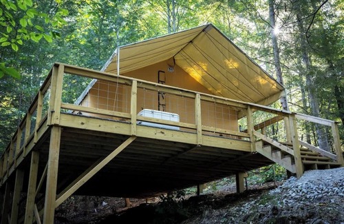 Primrose RV Rental | Bluejay's Nest-Lux Camping Tent in the Gorge️
