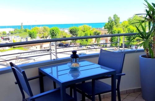 Cattolica Apartment | Bluemar Sea View (105sqm) with sea and canal view terraces