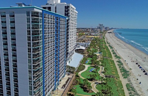Downtown Myrtle Beach Apartment | Boardwalk Breeze: Oceanfront Room with King Bed