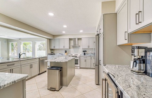 Dixie Shores House | Boat Dock & Pool: Bayfront Crystal River Home