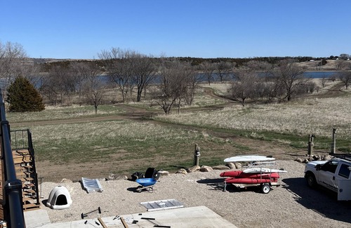 Lake Andes House | Boat parking and electric hook up, Lake and beach access, hiking trails.