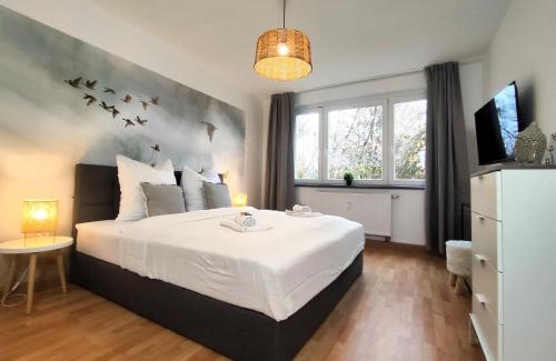 Kranichfeld Apartment | BohnApartments Juwel am See, mitten in der Natur - gratis Parkplatz - Kamin - WLAN - Nähe Erfurt