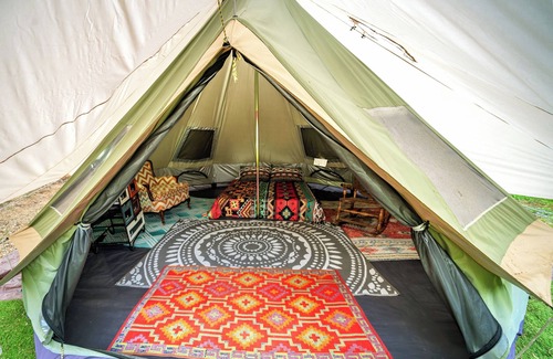 Cosby RV Rental | Boho Off-grid Glamping at Honeysuckle Springs