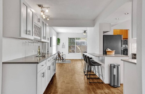 Sunset House | Boho-styled home w/newly remodeled fenced-in pool!