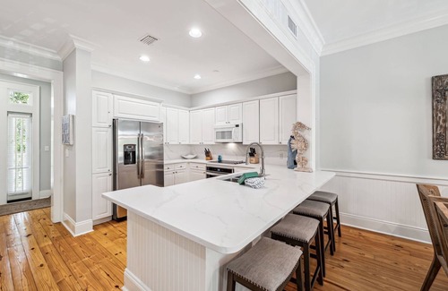 Beach District Condo | Book for Fall! Slice of 30A - Gulf Views, Close to Beach Club! 1 Block to Town Center! Balcony View!