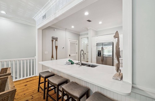 Beach District Condo | Book for Fall! Slice of 30A - Gulf Views, Close to Beach Club! 1 Block to Town Center! Balcony View!