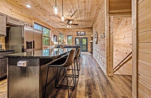 Sevierville Cabin | Book New Cabin for Fall Getaway: Trails-Firepit-View-Theater-Arcade