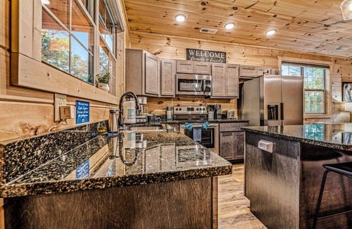 Sevierville Cabin | Book New Cabin for Fall Getaway: Trails-Firepit-View-Theater-Arcade