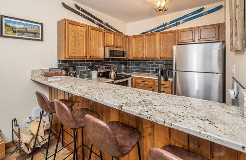 Big Sky Condo | Book Now for Holidays! First Floor Condo on Shuttle Route with Mountain Views!