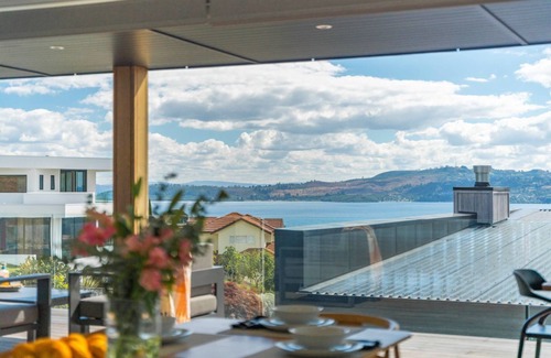 Waipahihi House | Botanical Oasis - Outdoor entertaining, lake views
