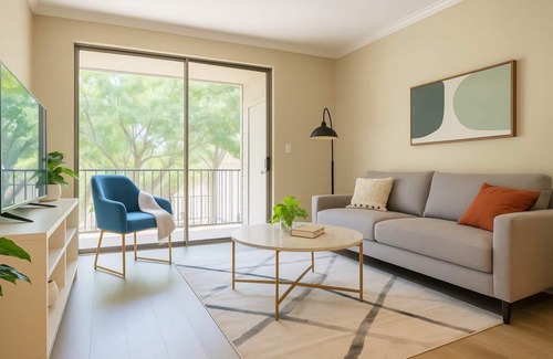 North Arlington Apartment | Boulevard Stays Calm 1BR King Retreat Poolside Bliss Gym & Parking