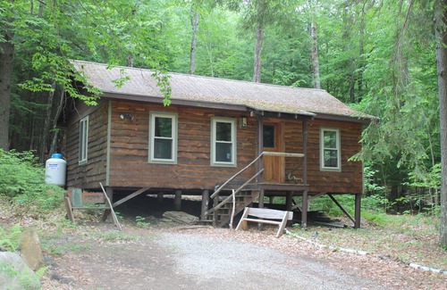 Pittsfield Cabin | Bower Cabin- Cabin in woods on a remote pond, Romantic getaway, Green living!
