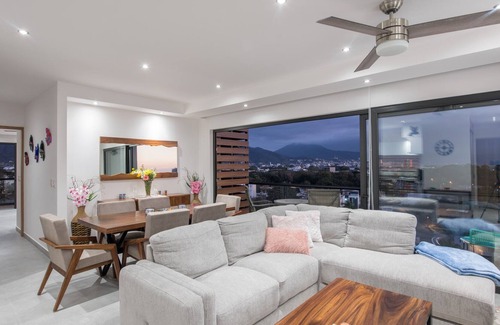 Fluvial Vallarta Condo | Brand New 2bd Penthouse Condo - 10 minutes to the beach