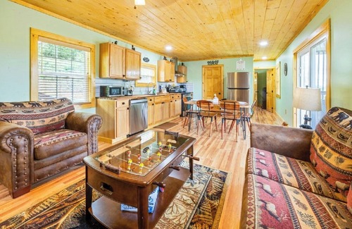 Sevierville Cabin | BRAND NEW! Cozy 2-bedroom Tiny Cabin with no steep roads