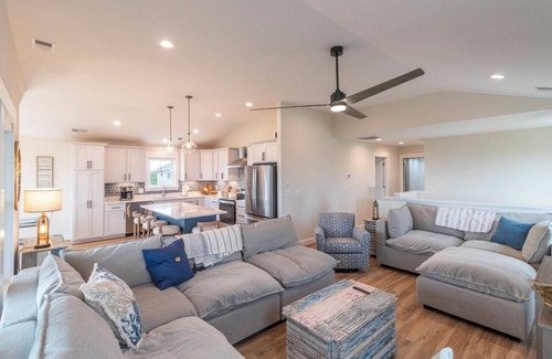 Avon House | Brand new Hatteras Island home with amazing sound views and an elevator!