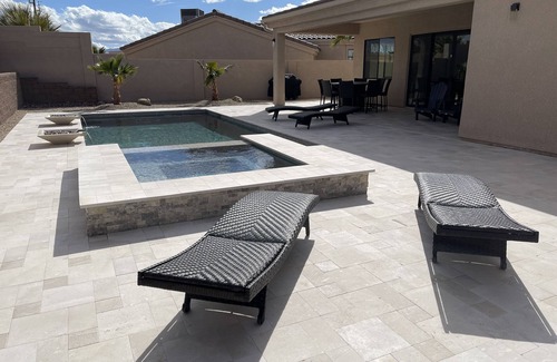 Lake Havasu City House | BRAND NEW Lake Side 3/3 Designer Home* Resort Pool * MEGA BOAT GARAGE