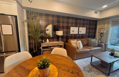 Dead Man's Flats Condo | Brand New! Luxury in the Rockies: hot tub/pool/near Banff/patio views