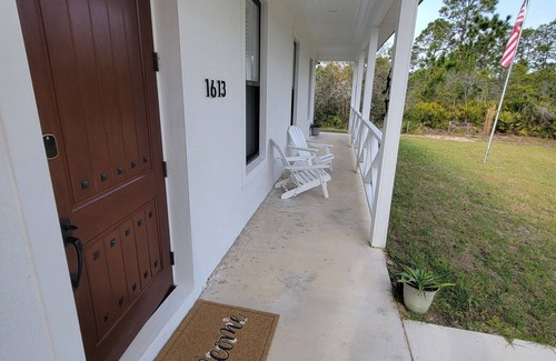 Sebring House | Brand-new, quiet, cozy home with a modern country design and peaceful charm.