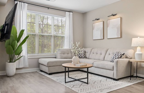 Northwest Raleigh Apartment | BRAND NEW - Tranquil Retreat near Downtown/ North Hills/ Cary/ PNC Arena