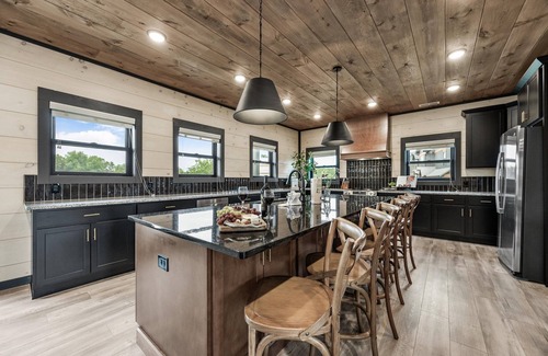 Sevierville Cabin | Brand New, Ultra Lux 8BR Cabin w/Indoor Pool & Theater, Waterpark Access, & PS5
