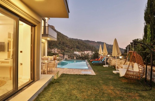 Faralya Villa | Brand New Villa in Faralya - Jacuzzi,Private Pool