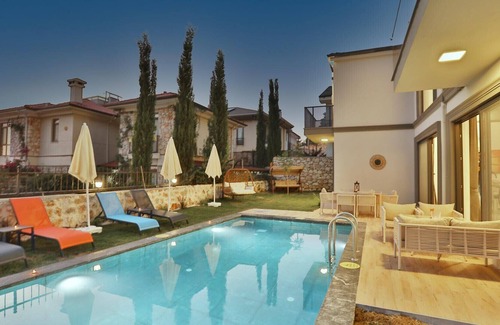 Faralya Villa | Brand New Villa in Faralya - Jacuzzi,Private Pool