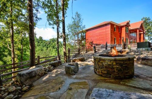Pittman Center Villa | Breathtaking 14BR Cabin: Elevator Views Games Hot Tubs Galore