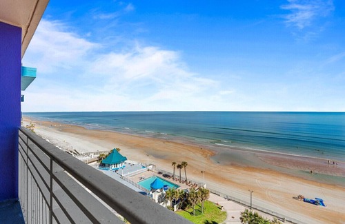 Daytona Beach Apartment | Breathtaking 2BR condo with Private Oceanfront Balcony @ Wyndham Ocean Walk Resort