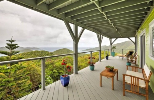 Ajax Peak House | Breathtaking Panoramic Views of the British Virgin Islands from hot tub & pool!