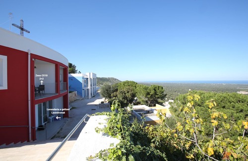 Ostuni House | Breathtaking view from the balcony, pool front house, free parking, beach at 8'