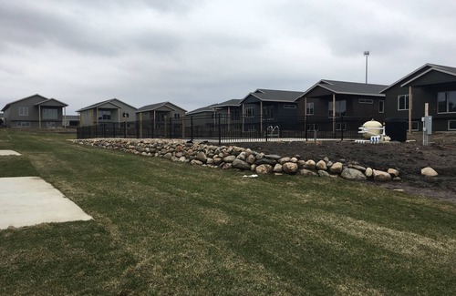 Arnolds Park Cabin | Bridges Bay cabin with backyard pool!