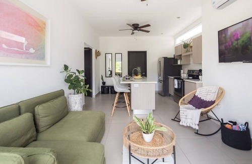 Jaco Apartment | Bright and stylish new condo, 5 min walk to the beach.