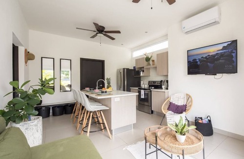 Jaco Apartment | Bright and stylish new condo, 5 min walk to the beach.