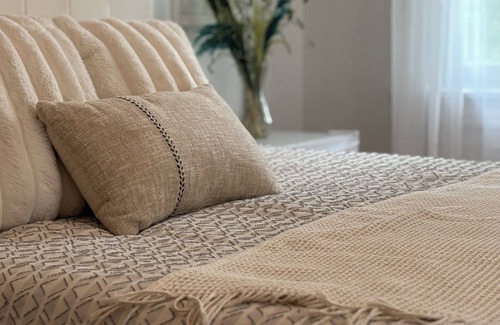 Saugerties South Hotel | Bright Bedroom Near The Forest