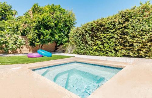 Palm Springs House | Bright Desert Villa w Pool Jacuzzi &Mountain Views