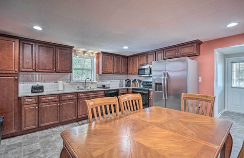Durham House | Bright Durham Home w/Fully Furnished Deck!