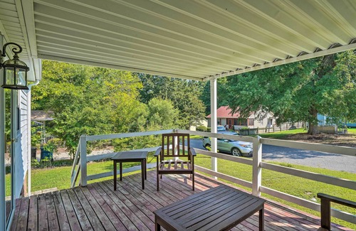 Durham House | Bright Durham Home w/Fully Furnished Deck!