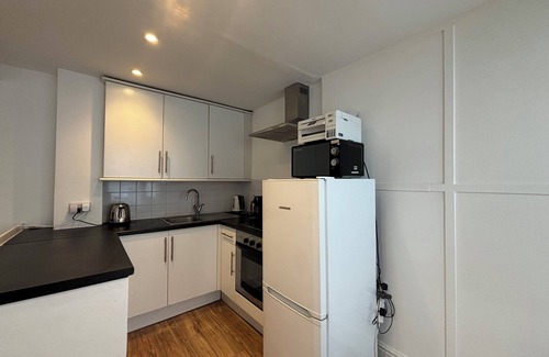 Parsons Green and Walham Apartment | Bright Studio Flat with Private Patio, Fulham