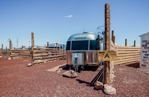 Valle House | Buddy Airstream with Private Hot Tub (Unit A) - Airstream Bambi Flying Cloud 2019 & Avion Travel Trailer Airstream