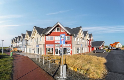 Dagebuell Apartment | Bude 8 directly on the dike in Dagebüll for 2 persons with water view