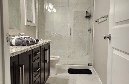 Balderson House | Budget Friendly Master bedroom Equipped with full Furniture in brand new home.