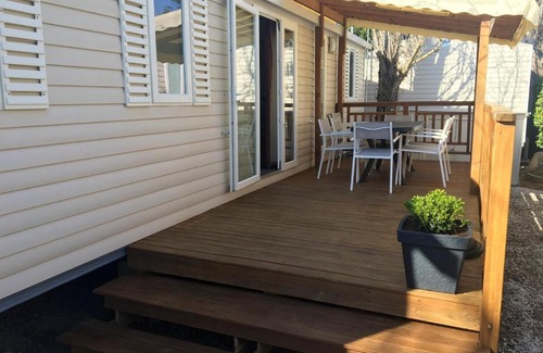 Vias House | Bungalow de 3 chambres avec piscine partagee jardin amenage et wifi a Vias a 2 km de la plage