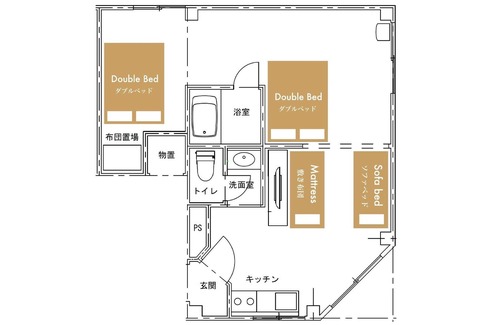 Nishi Apartment | C201 5 mins walk from subway station max 5 peo - 201 / Sapporo Hokkaidō