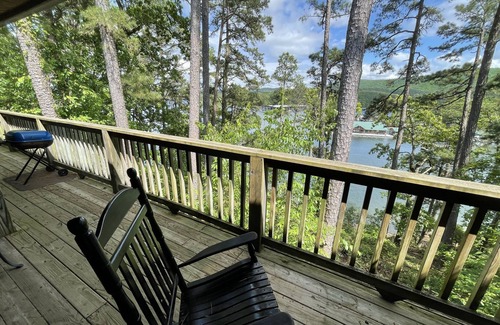 Mount Ida Cottage | C8, Two bedroom, two bath log-sided, lake view luxury cottage with hot tub by RedAwning