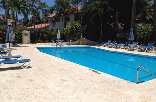 Cabarete Apartment | Cabarete beach apartment, steps from sea and shops, pool/AC/balcony