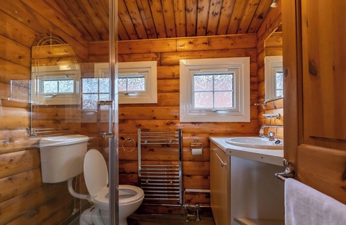 Bronaber House | Cabin 170 is a pet-friendly, silver graded, 2 bedroom self-catering log cabin sleeping 5 people (1 d