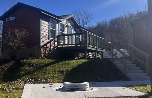 Dickerson Run Cabin | Cabin 6 - Beautiful location with a great view of the river. Perfect for any size family!